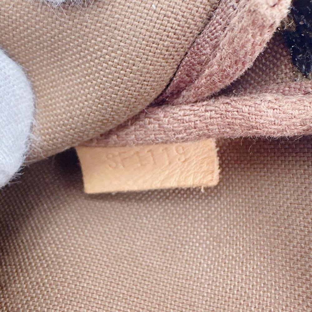 LOUIS VUITTON Authentic Brown Monogram Canvas Pochette Pouch - Picture 11 of 12